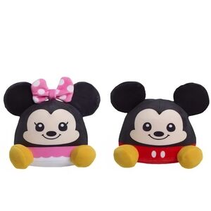 Disney Mickey And Minnie Mouse Weighted Plush Toys NWT